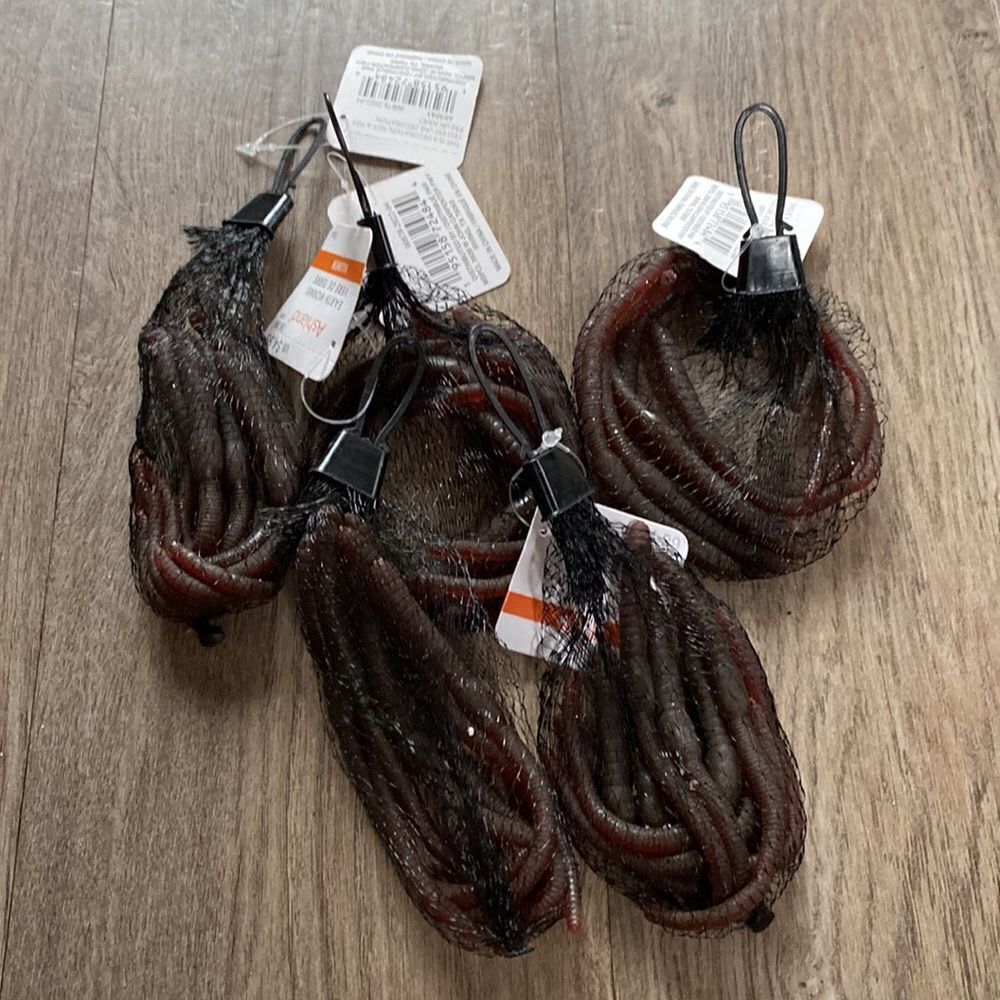 NEW Halloween Bundle (5) Fake Earth Worms (8 pieces each / 40 total)